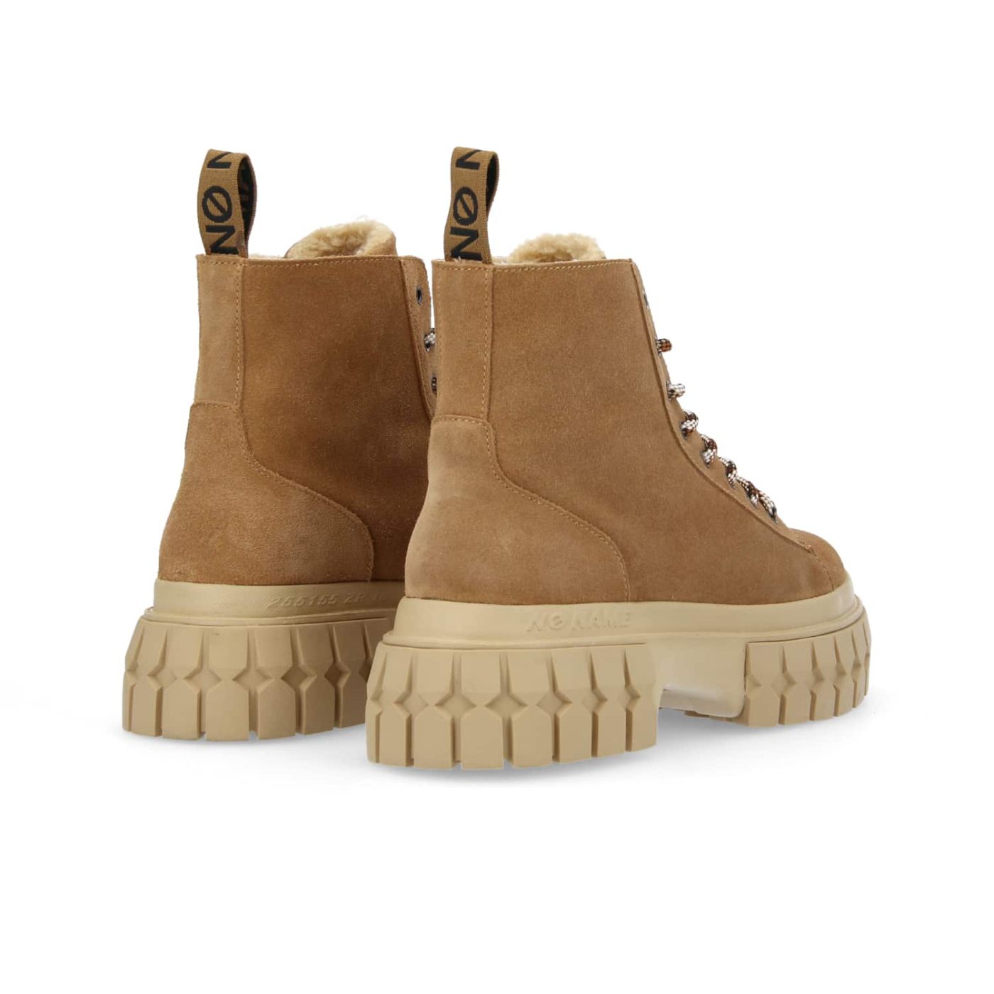 GRAVITEE LOW BOOTS W  -  SUEDE/FUR  - NOCCIOLA